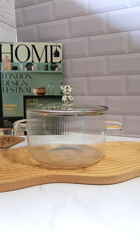 قابلمه پیرکس درب خرسی شعله مستقیم